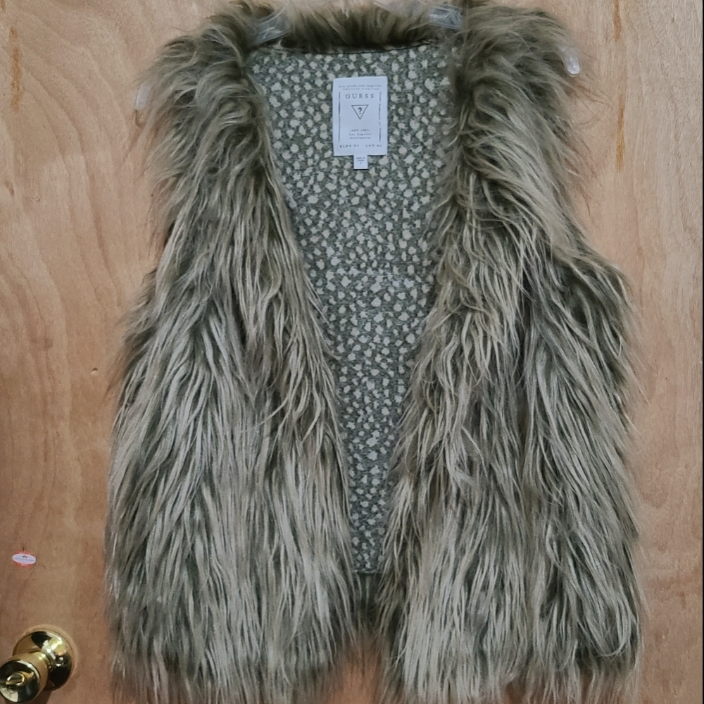 GUESS Women's Michela Faux Fur Vest
